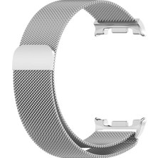 Gpack Samsung Galaxy Watch 8 40MM Kordon Metal Hasır Gümüş