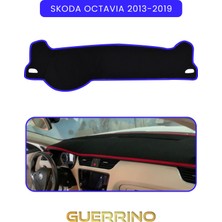 Guerrino Skoda Octavia (2013-2019)TORPİDO Koruma Halısı Mavi Kenar