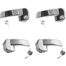 Nissan Qashqai J10,JJ10 Için Krom Iç Kapı Kolu-Ön-Arka-Sağ-Sol-Set