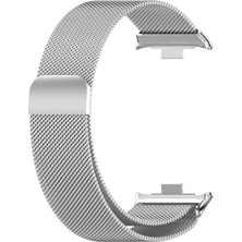 Gpack Xiaomi Redmi Watch 4 Kordon Metal Hasır Gümüş