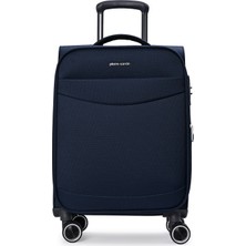 Pierre Cardin Kabin Boy Kumaş Valiz Ultra Light Sessiz 8 Tekerlek Uçak Kabin Uyumlu