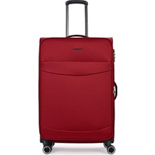 Pierre Cardin Büyük Boy Kumaş Valiz Ultra Light Sessiz 8 Tekerlek Geniş Hacim 04PC6005