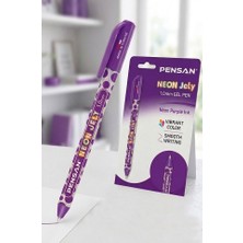Artlantis Neon Tükenmez Kalem 1 Adet Pensan Neon Jely Fosforlu Jel Pilot Kalem Siyah Defter Kalemi Yumuşak Yazım