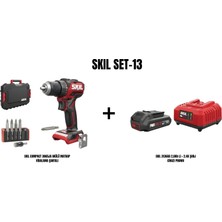 Skil Skıl Set-13 (Skıl Compact 3065JA Akülü Matkap Vidalama Çantalı+Skıl 3136AA 2,0AH Li + 2.4A Şarj Cihazı Promo)