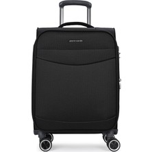 Pierre Cardin Kabin Boy Kumaş Valiz Ultra Light Sessiz 8 Tekerlek Uçak Kabin Uyumlu