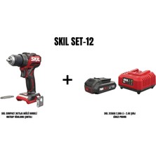 Skil Skıl Set-12 (Skıl Compact 3065CA Akülü Matkap Vidalama+Skıl 3136AA 2,0AH Li + 2.4A Şarj Cihazı Promo)