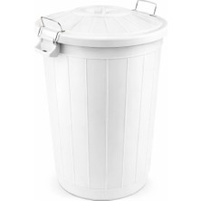 İlk El Grup Ieg™ Çöp Kovası 70 Lt Plastik Çöp Kovası Kapaklı Büyük Boy Çöp Bidonu Dayanıklı Çöp