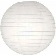 Cansa Dekoratif Çin Feneri – Kağıt Lamba - Beyaz - Dev Boy