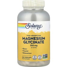 Solaray Magnesium Glycinate Sleep High Absorption 240 Vegcaps