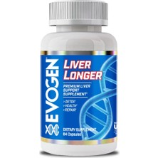 Evogen Liver Longer Molybdenum & Nac & Milk Thistle & Tudca Detox Health & Repair 84 Caps
