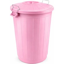 İlk El Grup Ieg™ Çöp Kovası 70 Lt Plastik Çöp Kovası Kapaklı Büyük Boy Çöp Bidonu Dayanıklı Çöp