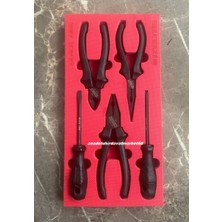 İzeltaş Izeltaş Black Line Pense Seti Carbon Çelik Yankeski Kargaburun Tornavida 5pcs
