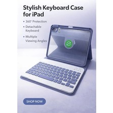 Ridata iPad A16 11.nesil 360° Dönebilen Bluetooth Klavyeli Tablet Kılıfı