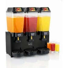 Remta 20+20+20 Litre Üçlü Şerbet Soğutucu Siyah - ST16