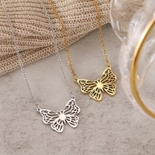 kuyumcudan Kelebek Motifli Gümüş - V098