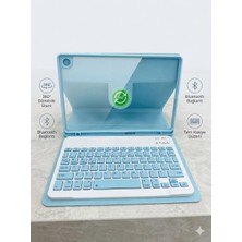 Ridata Samsung A9 X110 8.7''  360° Dönebilen Bluetooth Klavyeli Tablet Kılıfı