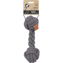 Uravas Store -Pets Coto Grey Duo Ball 28CM Örgü Oyuncak