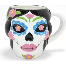 Fta Ticaret Day Of The Dead Şeker Kurukafa Tasarımlı Seramik Kupa Bardak