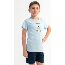 Vienetta Pamuklu Erkek Çocuk Kısa Kol Şortlu Pijama Takım(9/10-15/16), 601105