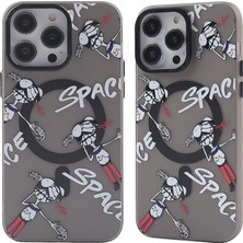 Buğz Iphone 12 Pro Max Kılıf Apollo Magneticsafe Desenli Kapak - Apollo Siyah - 3