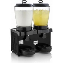 Remta ST35 Royal Mini 11+11 Litre Ikili Şerbet ve Ayran Soğutucu - Siyah