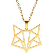 kuyumcudan Origami Tilki Gold Kaplama - V154