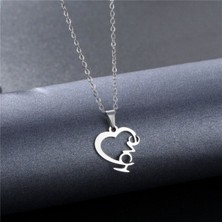 kuyumcudan Love Kalpli Gümüş - V132