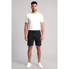 Paul & Shark Erkek Regular Fit Polar Pamuklu Kumaşlı Beli Ip Bağlamalı Siyah-Altın Şort 26411816-11G