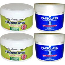 Süper Çörek Otu Xl Boy Krem 2X200 Ml+Painclass Kuyruk Yağı Kremi 2x 100 ml