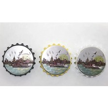 Fta Ticaret Istanbul Temalı Gazoz Kapağı Magnet - Model 1