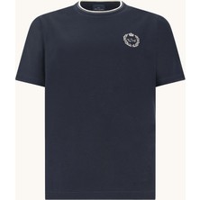 Paul & Shark Erkek Kısa Kol Bisiklet Yaka Rahat Kesim Lacivert T-Shirt 26411064A-013