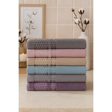 Mela Home Örgü Desenli 50*90 cm 6'lı El ve Yüz Havlu Seti - Hediyelik - Çeyizlik - Mutfak - Banyo %100 Pamuk