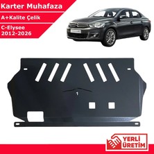 3 Tıkla Citroen C-Elysee 2012-2026 Çelik Karter Muhafaza Çelik Koruma Sacı A+ Kalite Yerli Üretim