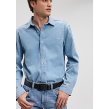 ShopINN Erkek Siyah Kemer Deri 85 cm Dayanıklı Yapı ile Şık Tasarım M090499