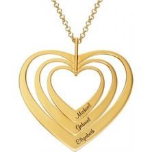 kuyumcudan Kalpli 3 Isim Gold Kaplama - V083