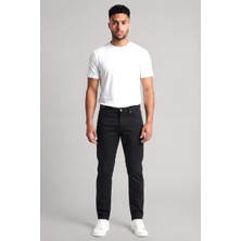 Paul & Shark Erkek Dar Kesim Pamuklu Denim Siyah Pantolon 99314017-011