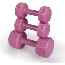 PS Spor 1kg,2kg,3kg Pembe Renk Dambıl Seti,fitness,kardiyo,aerobik Seti