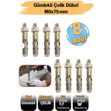 Ayder Gömlekli  Çelik  Dubel 10X 70 -  8 Adet