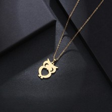 kuyumcudan Baykuş Gold Kaplama - V016
