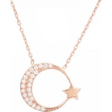 kuyumcudan Roz Ay Yıldız Gümüş - V162