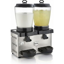 Remta ST35 Royal Mini 11+11 Litre Ikili Şerbet ve Ayran Soğutucu - Gri