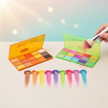 Zenvia 15 Renkli Sedefli Mat Far Paleti - 2'li Set