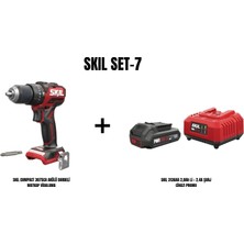 Skil Skıl Set-7 (Skıl Compact 3075CA Akülü Darbeli Matkap Vidalama+Skıl 3136AA 2,0AH Li + 2.4A Şarj Cihazı Promo)