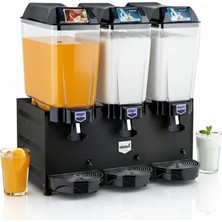 Remta 20+20+20 Litre Şerbet + Ayran + Ayran Soğutucu Siyah - ST19
