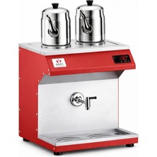Anka Elektrikli Pro Chef Dijital 16 Litre Çay Makinesi Kırmızı