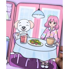 Farcy Kes-Yapıştır-Oyna 11 Sayfa Kız Giydirme Kombin Oyunu