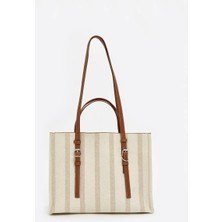 LC Waikiki Lcw Accessorıes Ekru Çıkarılabilir Askılı Kadın Omuz Çantası