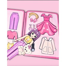 Farcy Kes-Yapıştır-Oyna Kız Giydirme Kombin Oyunu Makaslı Etkinlik Seti