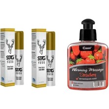 Süper Çilek Aromalı Kayganlaştırıcı Masaj Yağı Erkeklere Özel Sprey 2 Adet