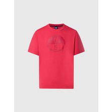 North Sails Regular Fit Logo Baskılı %100 Pamuk Bisiklet Yaka Tişört